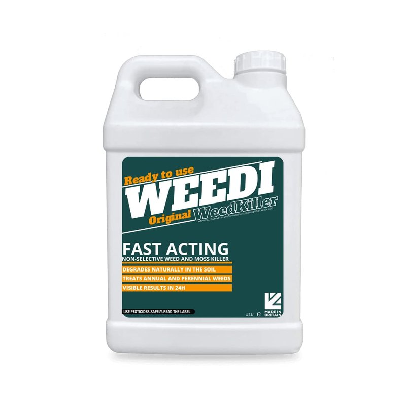 Bio Weed Killer - NO Glyphosate - Harmless To Children & Pets Once Dry - Biodegradable | Artificial Grass | Gardening |From Horticulture Organic Farming Company | Pet Owners 1st Choice Weedkiller 5L