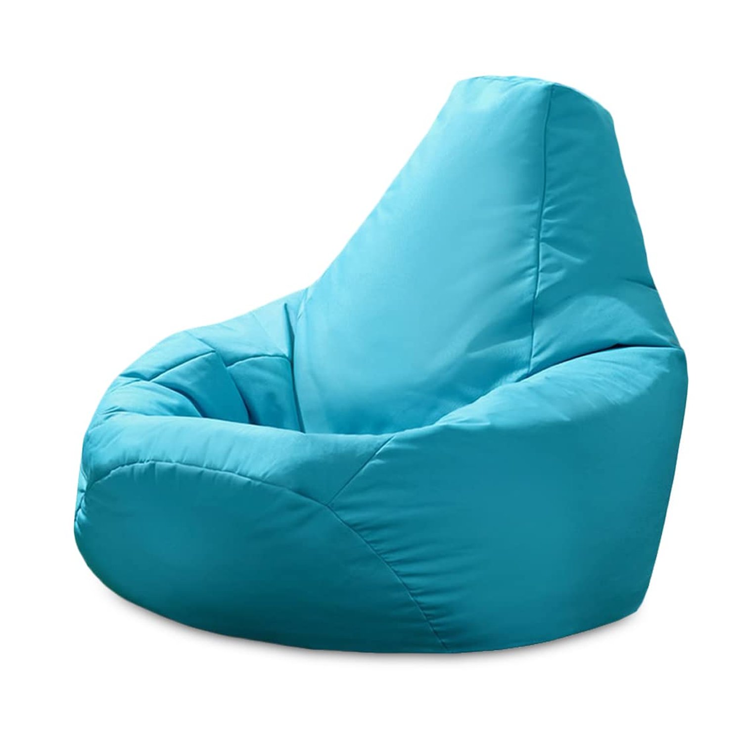 Beautiful Beanbags - Adult Highback Beanbag Chair - Large Water-Resistant for Indoor and Outdoor Use - Lounge or Gaming Chair - Manufactured in UK (Aqua)