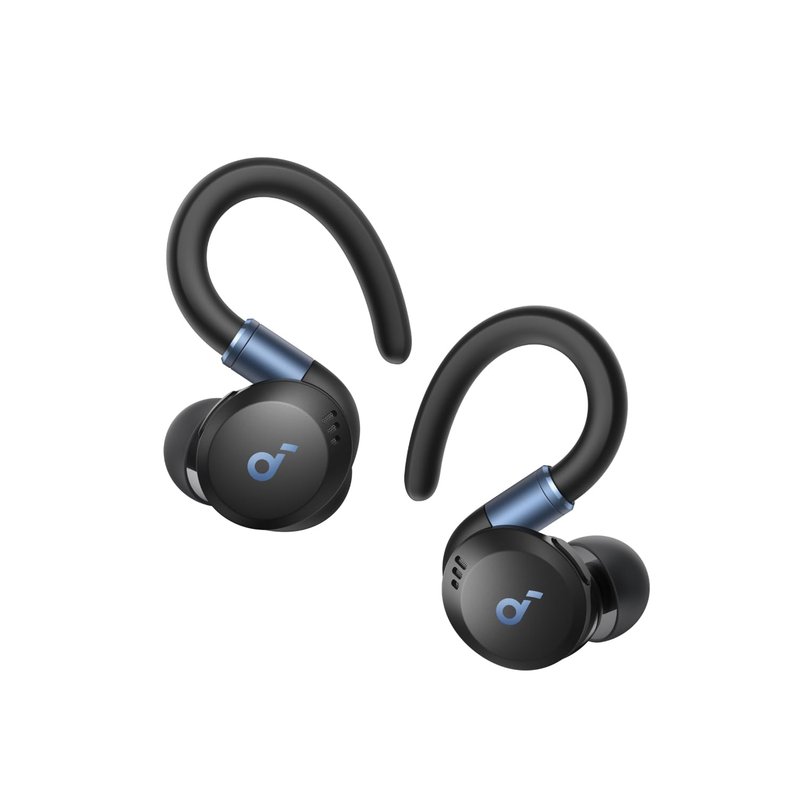 soundcore Sport X20 by Anker, True-Wireless Workout Earbuds, Rotatable and Extendable Ear Hooks, Noise Cancelling, Deep Bass, IP68 Waterproof, Sweatproof, Dustproof, 48H Play, Sport Earbuds for Gym