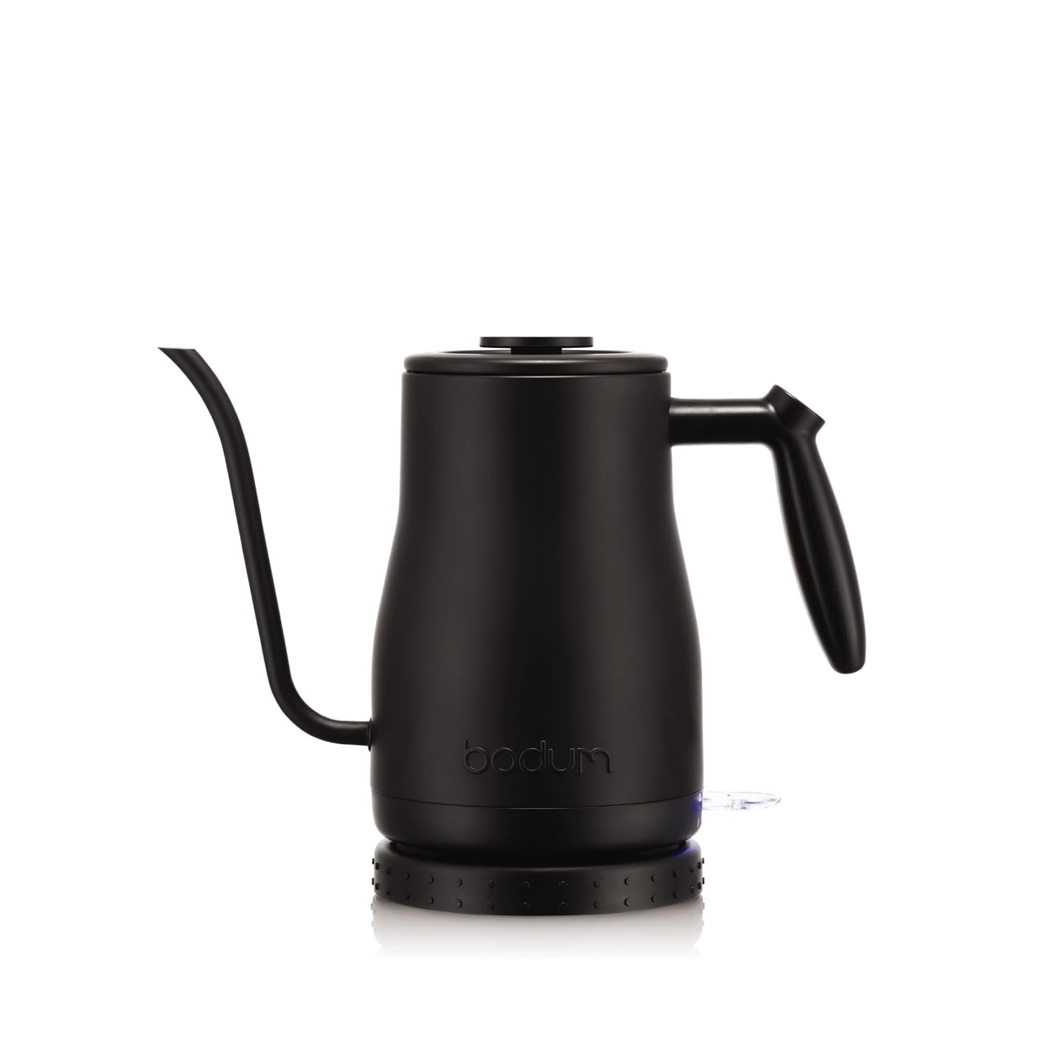 Bodum 34oz Bistro Gooseneck Electric Water Kettle, Pour Over Coffee & Tea, Stainless Steel, Matte Black