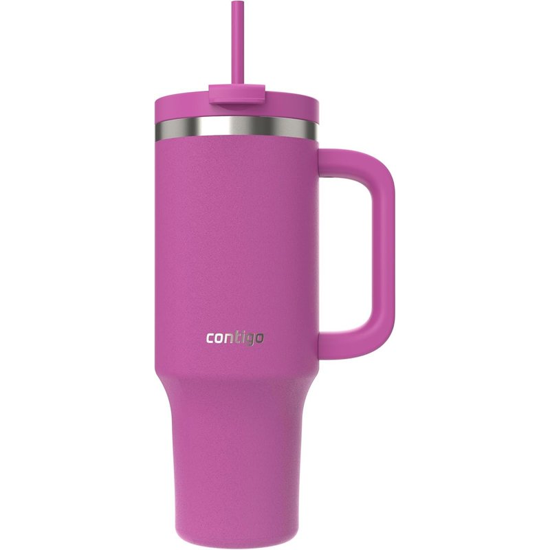Contigo Streeterville Tumbler 1200 ml with Handle | Stainless Steel Vacuum Insulated Water Bottle with Straw and Lid | Cold for 29 Hours | Travel Mug | Thermal Flask | BPA Free