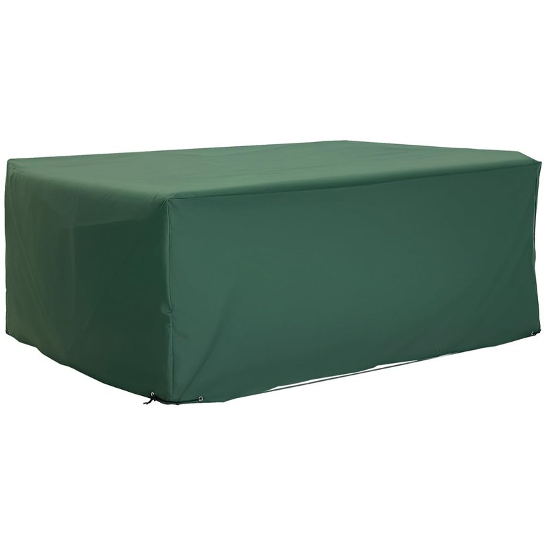Outsunny Outdoor Garden Furniture Cover Waterproof, Anti-UV 600D Heavy Duty Oxford Fabric Patio Furniture Cover for Rectangular Sofa Table Set, Green, 210 x 140 x 80 cm