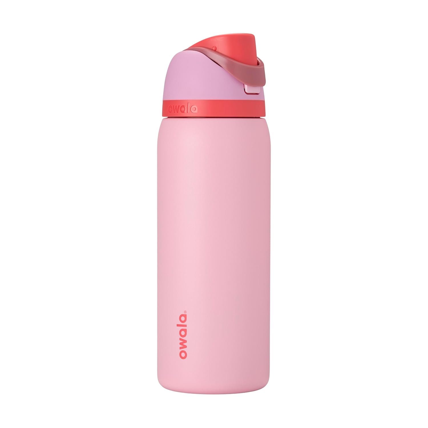 Owala FreeSip Insulated Stainless Steel Water Bottle with Straw for Sports and Travel, Leak Proof, BPA-Free, 945ml, Angel Food Cake