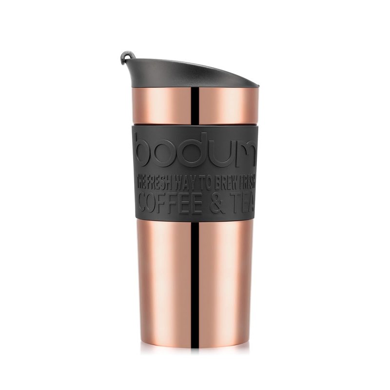 Bodum 11068-18S Travel Mug Vacuum Travel Mug, 0.35 l, flip lid, Copper