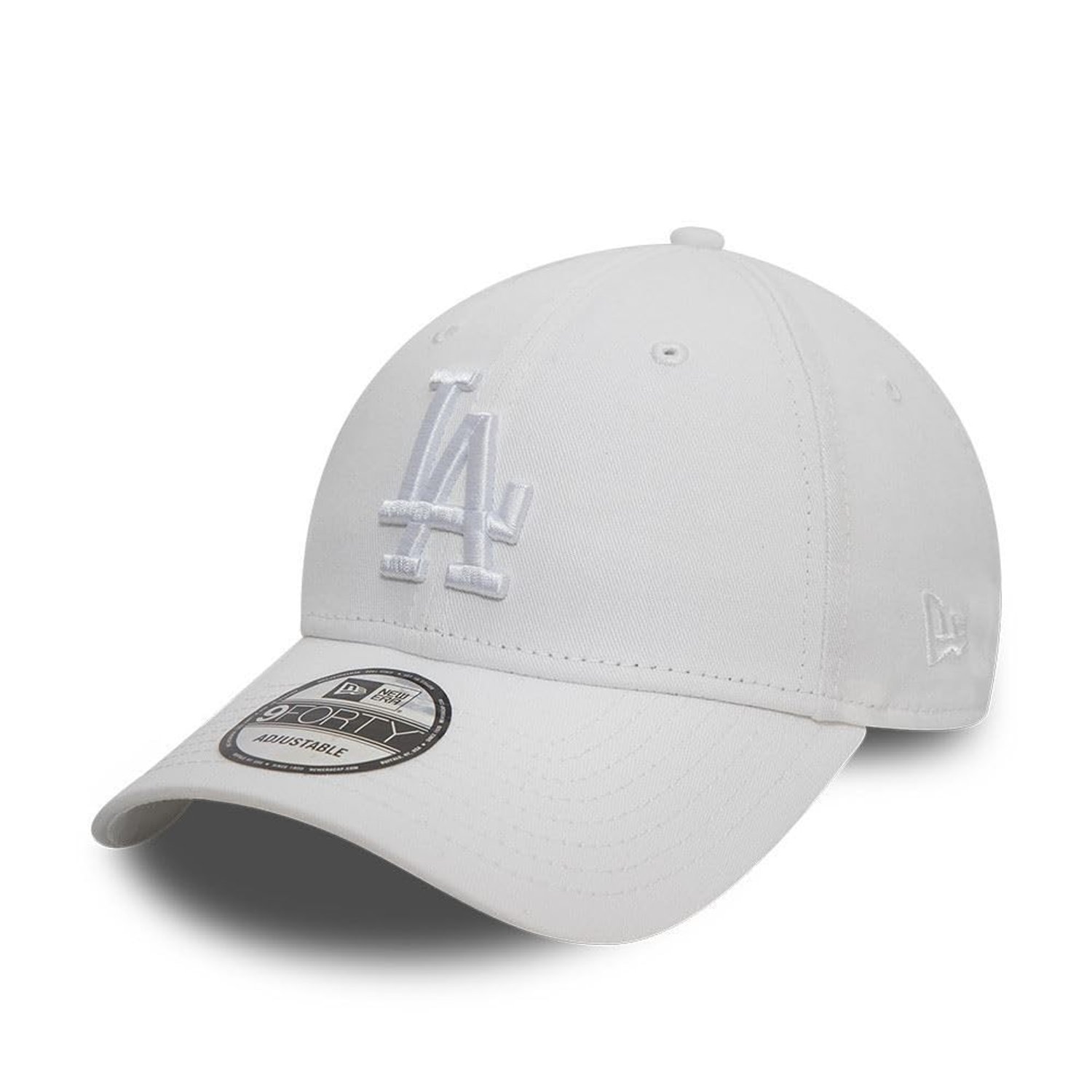 New Era Los Angeles Dodgers MLB League Essential Tonal White 9Forty Adjustable Cap