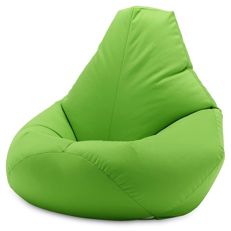 Beautiful Beanbags - Adult Highback Beanbag Chair - Large Water-Resistant for Indoor and Outdoor Use - Lounge or Gaming Chair - Manufactured in UK (Lime)