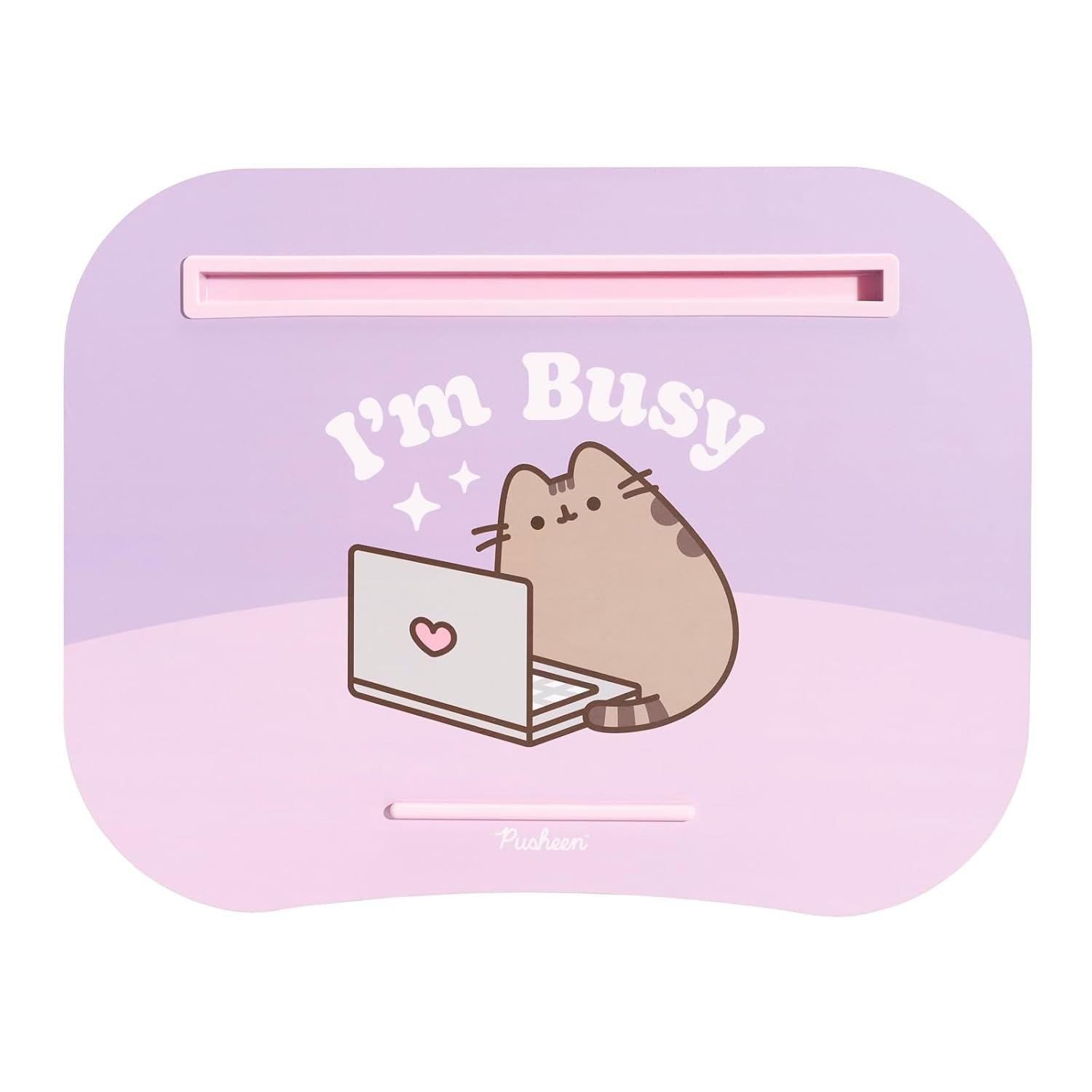 Grupo Erik Laptop Cushion Tray For Lap - Pusheen Gifts For Cat Lovers | Lap Tray With Cushion, Trays For Eating, Desk For Laptop, Tablet Pillow Stand | Pusheen Cat Gifts