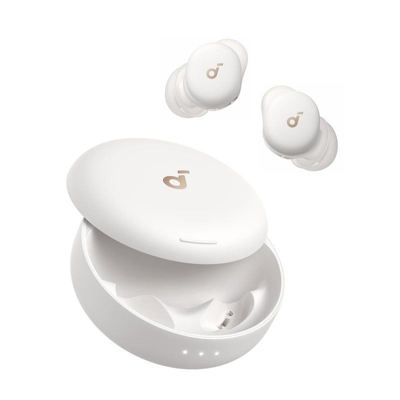 soundcore Sleep A30 by Anker, Sleep Earbuds, Adaptive Snore Masking, Extensive Sleep Audio Library, Comfortable for Side Sleepers, 10H Battery (white)