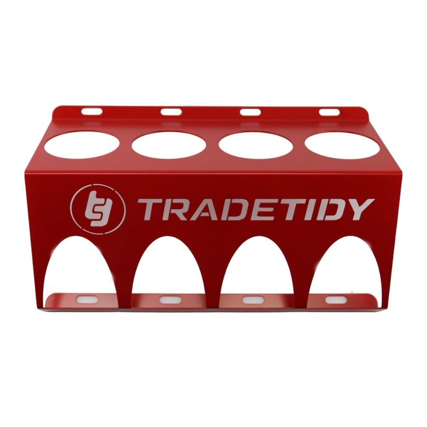 Tradetidy Spray & Aerosol Can Holder Steel Van Storage Rack Red