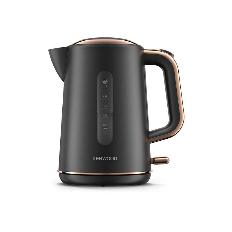 Kenwood Abbey Lux Water Kettle, 360° Swivel Base, Fast Boiling, Removable Filter, Water Capacity 1.7L, ZJP05.C0DG, 3000W, Dark Grey with Rose Gold