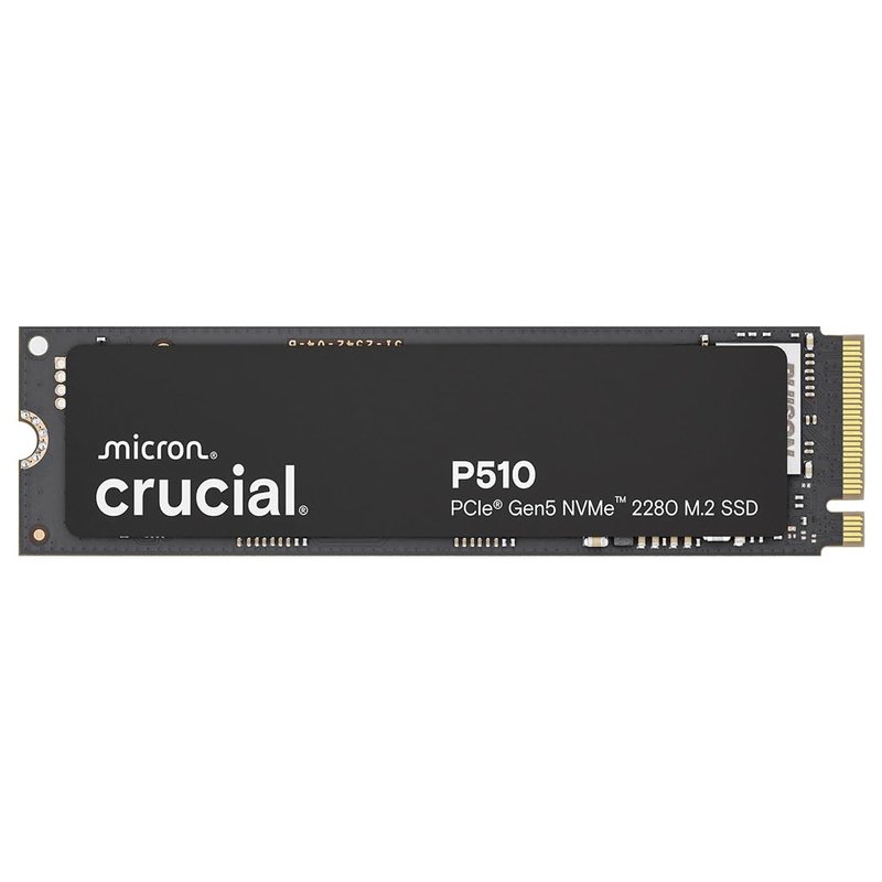 Crucial P510 2TB SSD NVMe M.2 PCIe 5.0 x4 Gen5, Read/Write Speeds up to 10,000/8,700 MB/s, Laptop & Desktop (PC) Compatible, Solid State Drive - CT2000P510SSD8-01