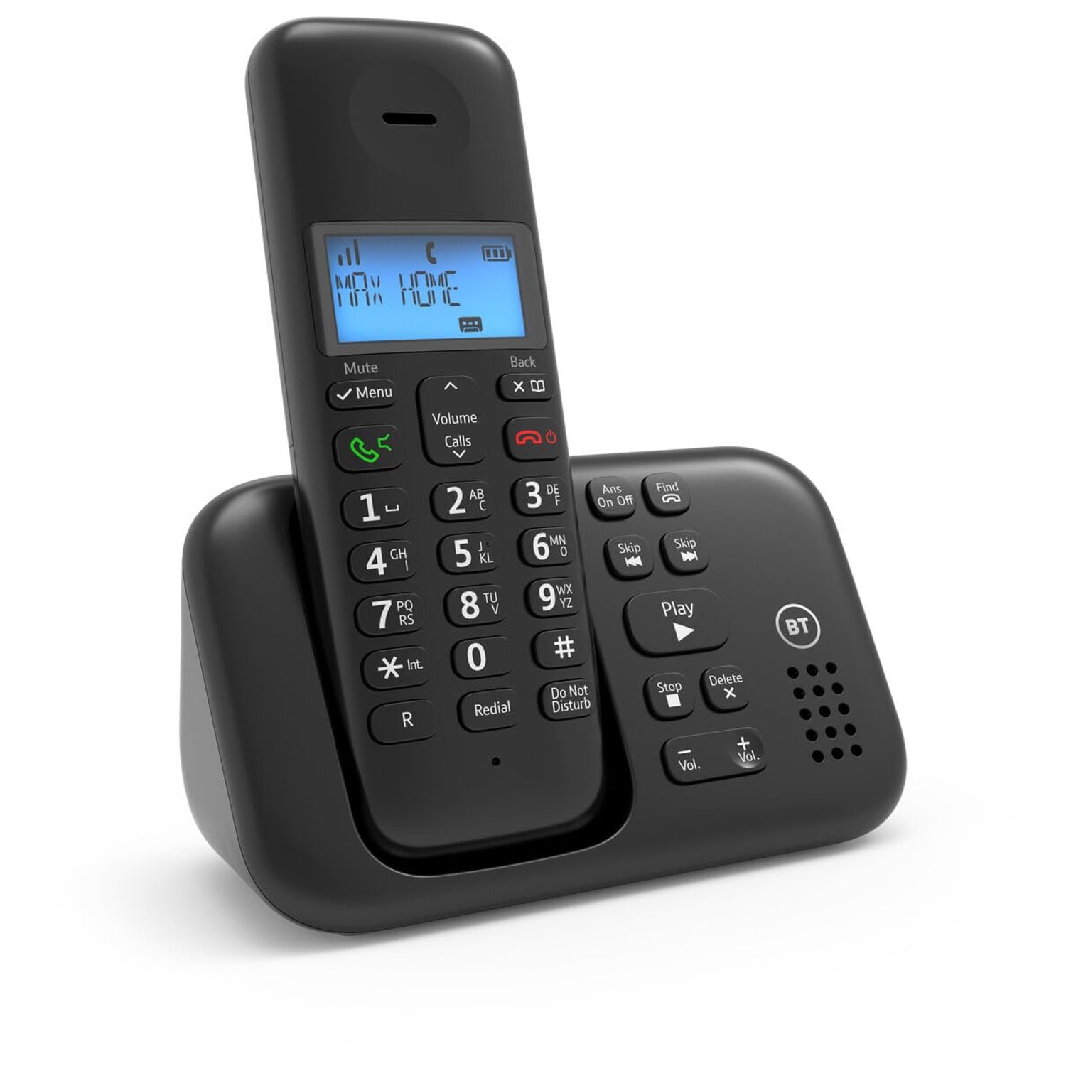 BT 3960 Cordless Landline House Phone, Home Phone, Nuisance Call Blocker, Do Not Disturb button, Answer Machine, Single Handset Pack