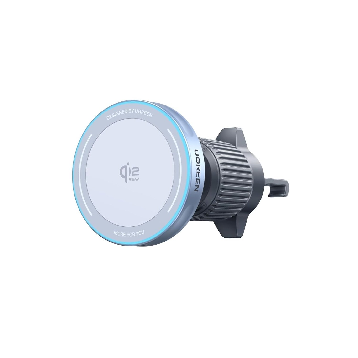 UGREEN MagFlow 25W Wireless Car Mount Charger, Qi2 MagSafe Compatible Car Phone Holder Charger, Air Vent Magnetic Phone Mount Holder Compatible with iPhone Air/17/17 Pro/Pro Max16/15/14/13/12