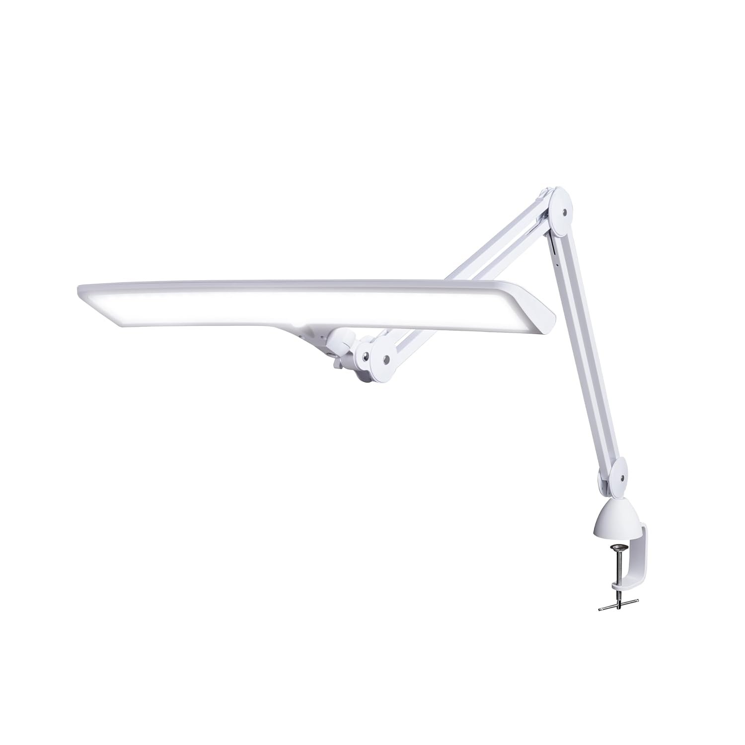 Daylight Lumi LED Desk Lamp – 4000 Lux, 95+ CRI, Touch Dimmable, 2 Brightness Levels, Daylight Table Lamp for Reading, Crafts & Home Office, Eye-Caring, 15W, White
