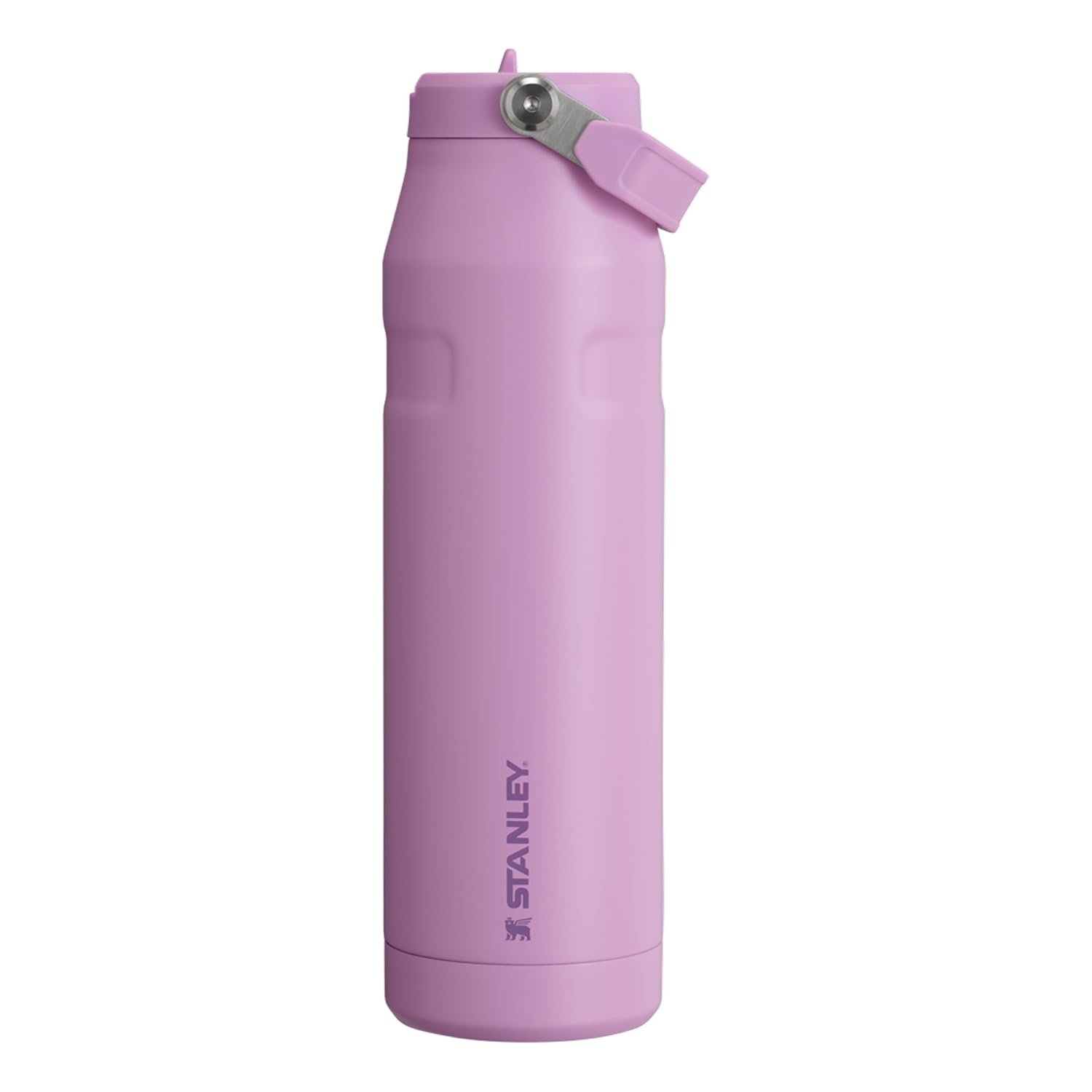 Stanley 1913 Flip Straw Sports Water Bottle with Straw 1.06L - 15 Hours Cold - 4 Days Iced - Stainless Steel - BPA Free - Leak Resistant - Fits in Cup Holder - Dishwasher Safe - Lilac