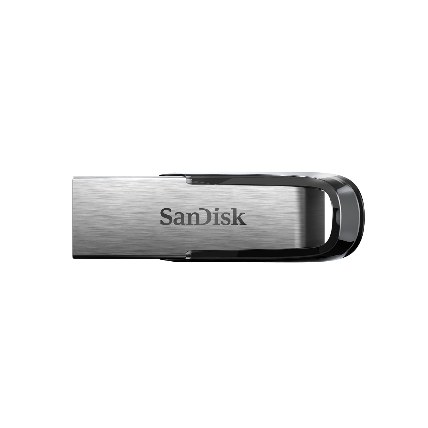 SANDISK Ultra Flair USB Type-A Flash Drive 256GB (USB 3.0 memory stick with transfer speeds up to 150MB/s, Password protection, Durable, Sleek Metal Casing) Silver/Black