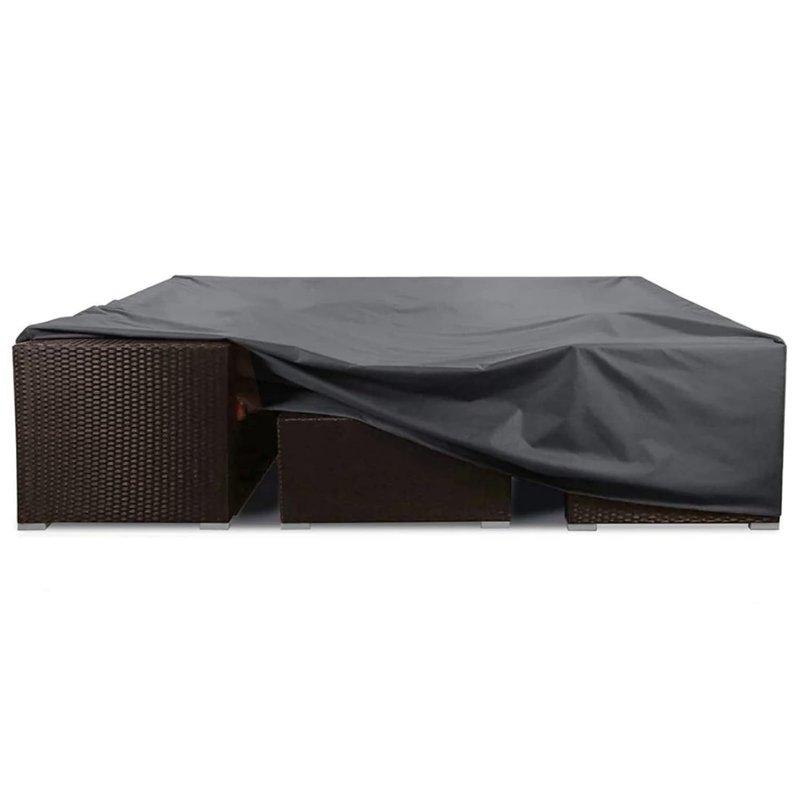 YoungBee Garden Furniture Covers - Rectangular/Square Outdoor Furniture, Waterproof, Anti-UV, Upgraded Tear-Resistant 420D Oxford Fabric Garden Rattan Sofa Set Patio Table Covers 250*250*90cm
