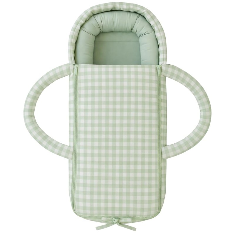 Cosypod 3-in-1 Baby Nest & Cocoon Lounger with Newborn Insert – Portable Newborn Pod for Lounging, Tummy Time & Travel – 100% Cotton (Oeko TEX) for 0–6 Months | Sage Green