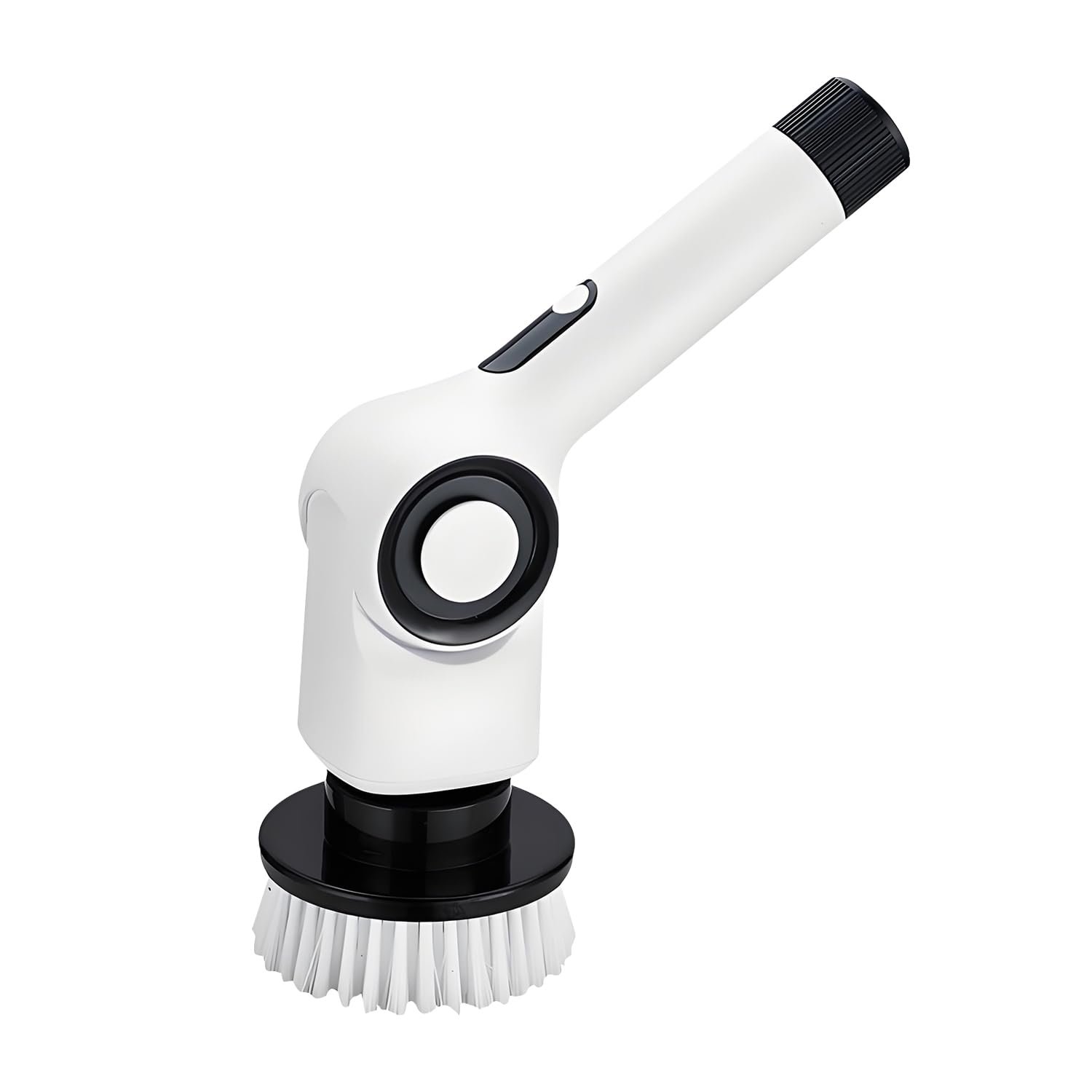 QUMOX Electric Spin Scrubber with LED Display, 7 Brush Heads & Adjustable Extension Handle, 120 Min Runtime, IPX7 Waterproof Power Cleaning Brush, 3-Speed Cordless Bathroom & Floor Scrubber
