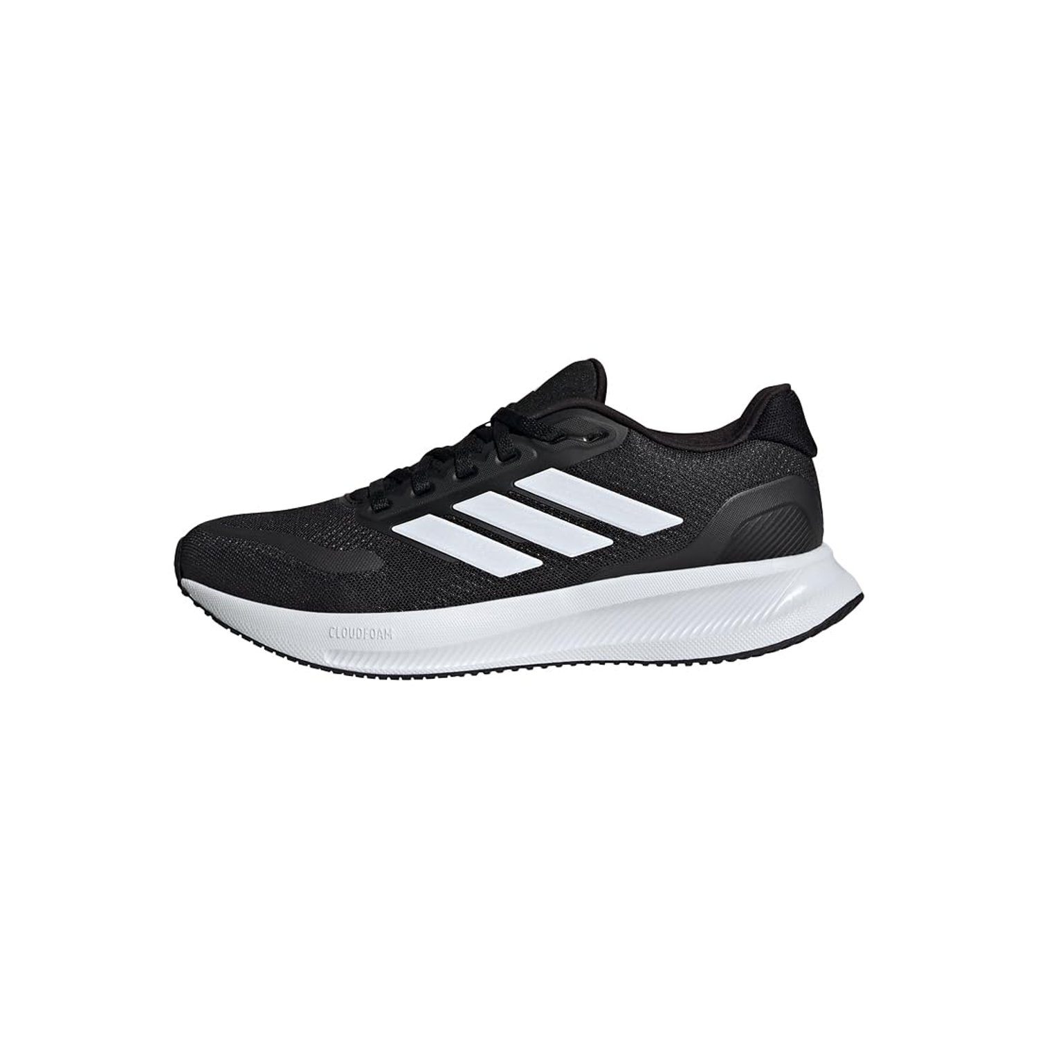 adidas Women's Runfalcon 5 Wide Running Shoes, core Black/Cloud White/core Black, 6 UK