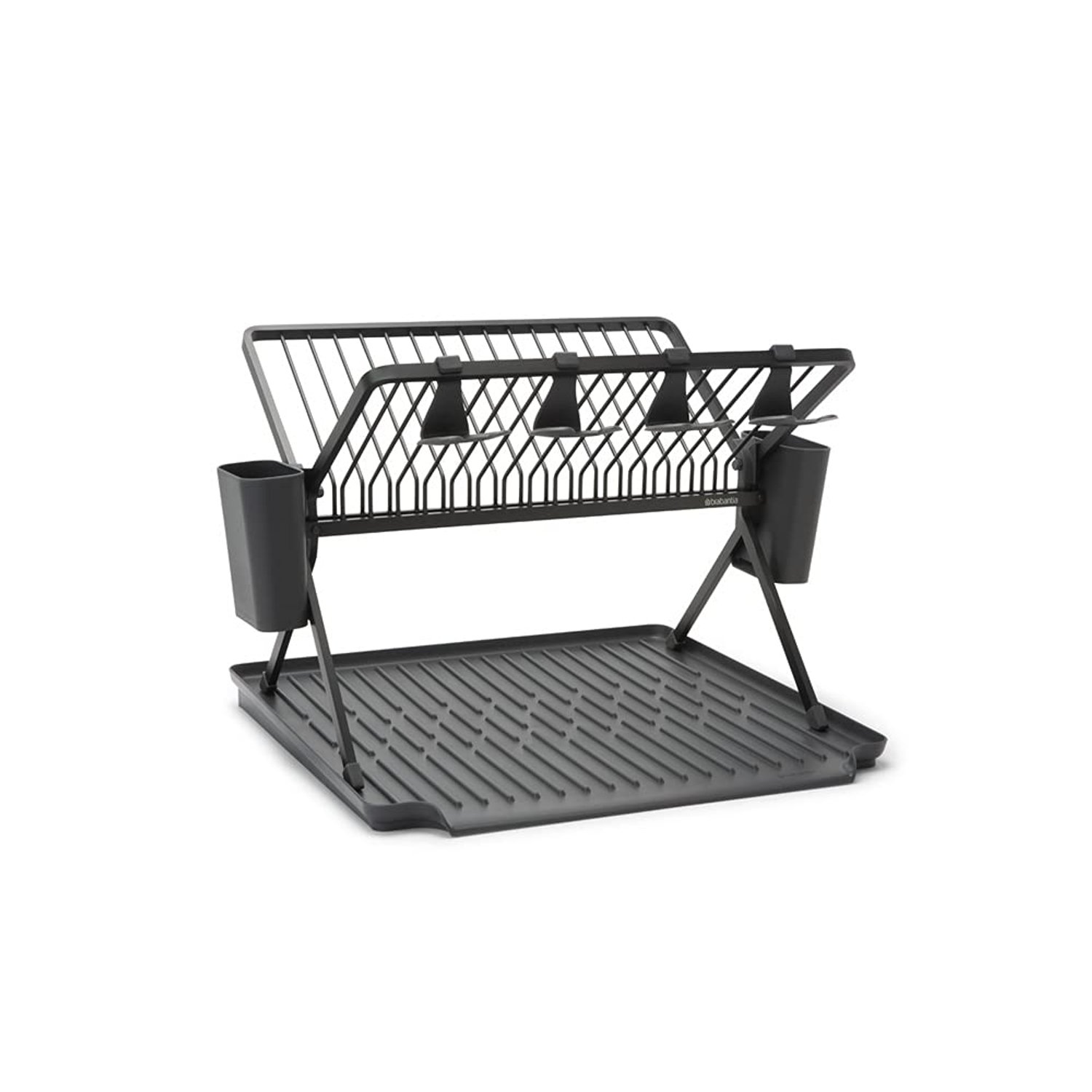 Brabantia Dish Drainer, Aluminium, Dark Grey, Large