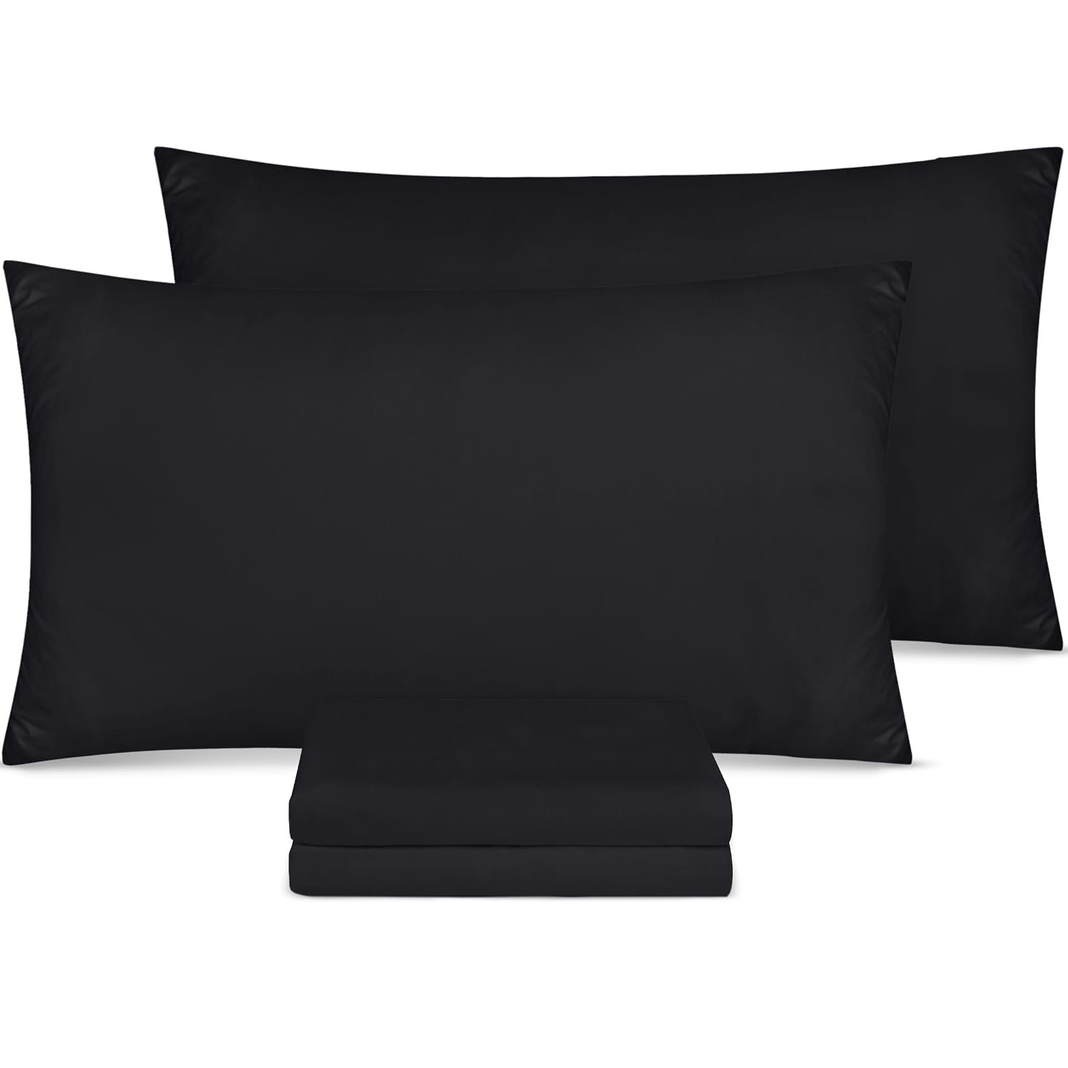 Utopia Bedding Bulk Pack of 80 Pillowcases, Standard 50x75cm Black