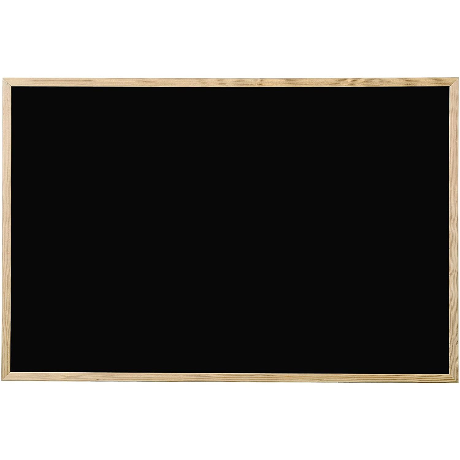 KAV 600mm x 900mm Wall Mounted Bulletin Chalk Boards with Chalk and Eraser - Wall Hanging Blackboards with Wooden Frame Perfect for Memo Message Board, Notice Boards, Kitchen Chalkboard, Menu Board