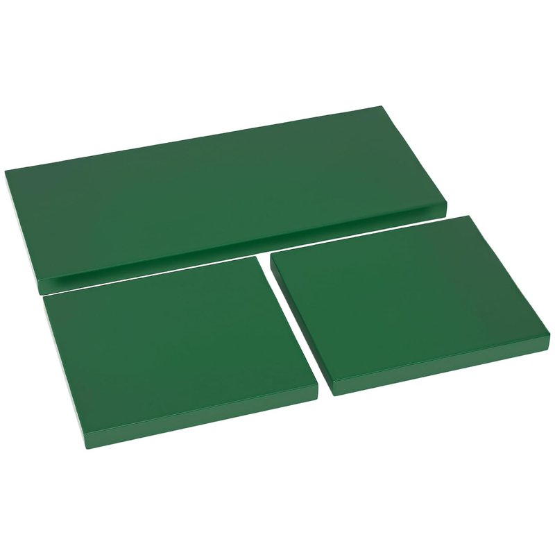 Outsunny Outdoor Seat Cushion Pads for Rattan Furniture, 3 PCs Garden Furniture Cushions, Green