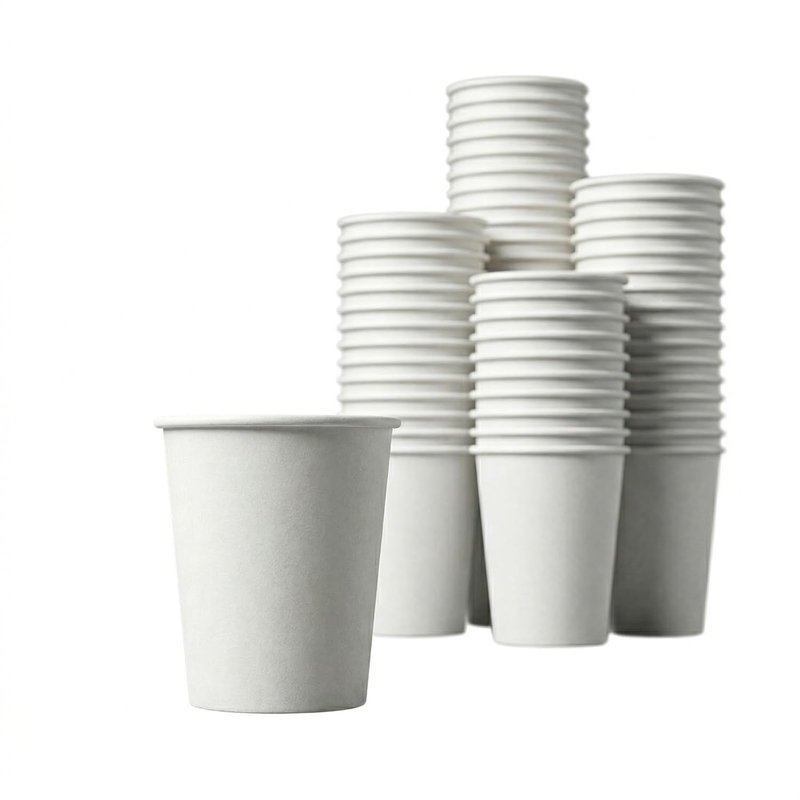 CaterCo 8oz White Paper Cups 237ml (1000 Pack) – Coffee Cups for Hot & Cold Drinks – Recyclable Biodegradable Cups for Tea, Latte, Vending Water, Parties, Catering & Office – (8oz - 1000 Pack)