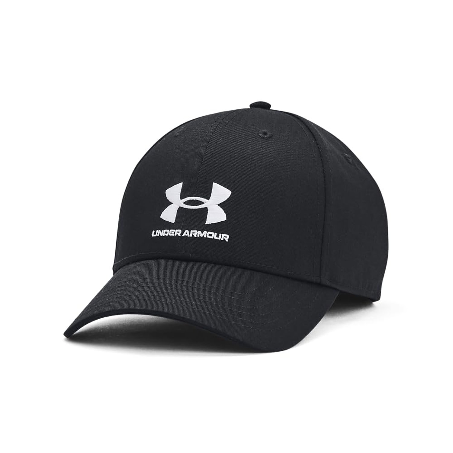Under Armour M Essential Low Lockup ADJ - Hats - Headwear - Black/White - Size: OSFM