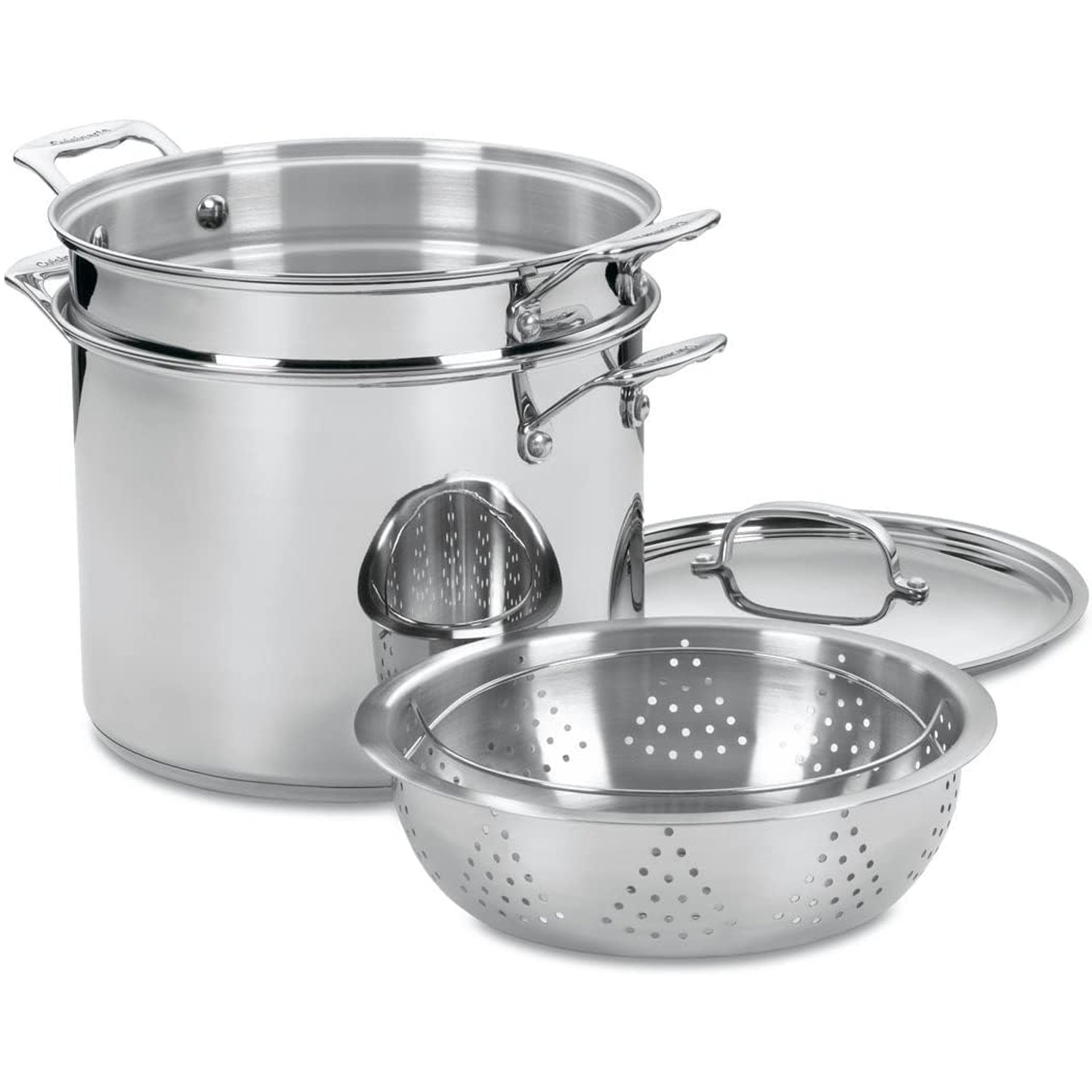 Cuisinart Pasta/Steamer Set, Stainless Steel, Silver, 12-Quart 77-412P1