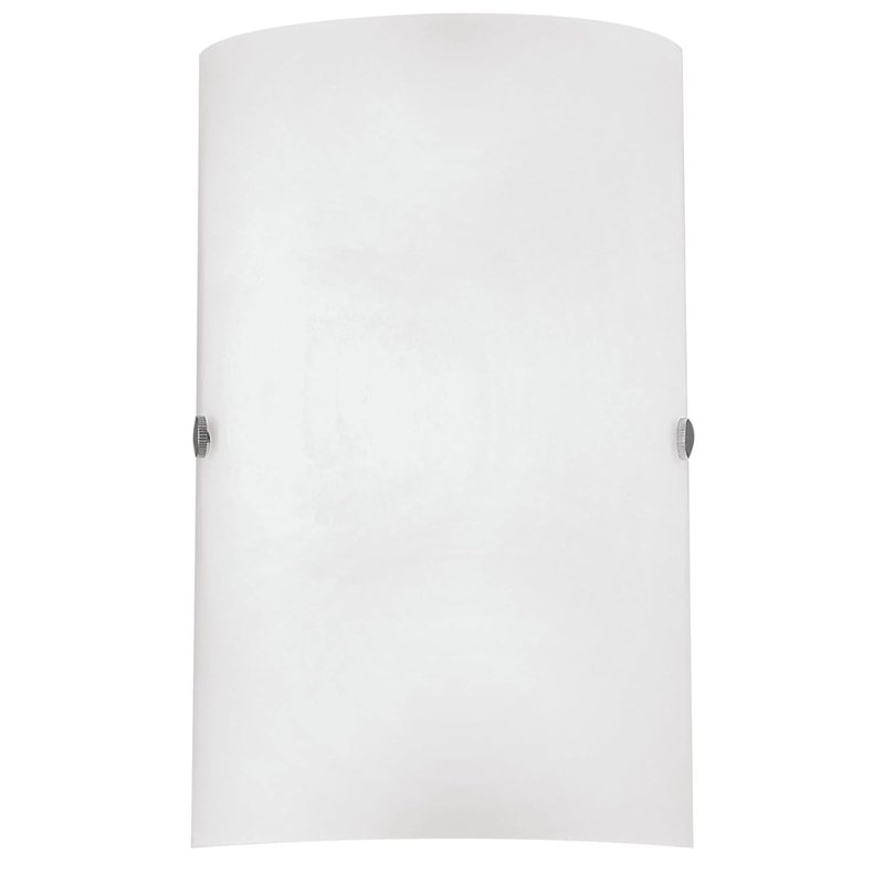 Eglo Troy 3 wall Light, matt Nickel Steel and White satined Glass wall lamp, E14 Socket