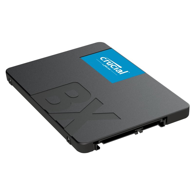 Crucial BX500 SATA SSD 2TB, 2.5", Up to 540MB/s, Laptop and Desktop (PC) Compatible, 3D NAND, Dynamic Write Acceleration, Internal Solid State Drive - CT2000BX500SSD101