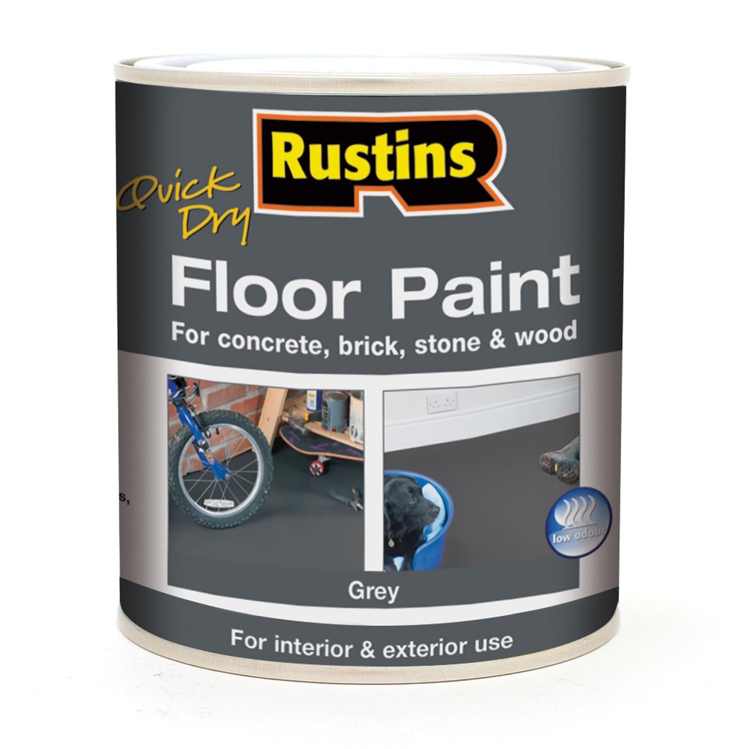 RUSTINS Quick Dry Floor Paint Grey 2.5ltr