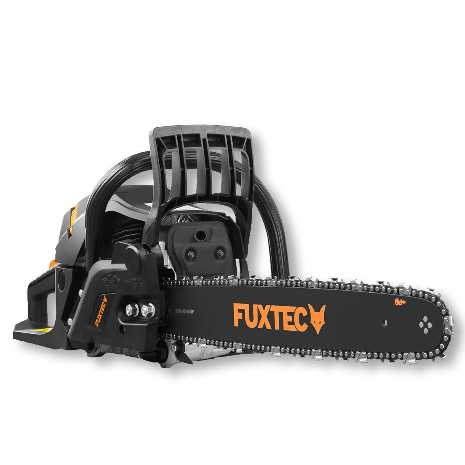 FUXTEC Petrol Chainsaw FX-KS255 | 54cc 2.3kW Engine, 46cm Bar Length, Easy Start, Ideal for Wood & Garden Cutting, Includes Carry Case & Blade Guard
