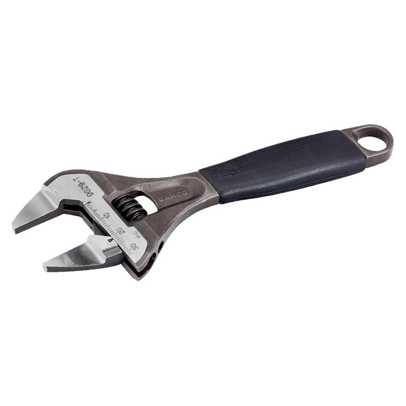 Bahco 9031T 9031T Slim Jaw Adjustable Wrench 8-inch, Silver/Grey/Black