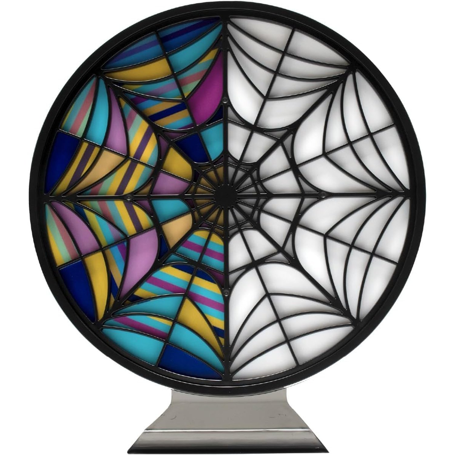 Blue Sky Studios Wednesday Gifts Wednesday Ophelia Hall Window Light Wednesday Addams Gifts Stained Glass Bedroom Wall Decor LED Night Light Officially Licensed Merchandise Merch