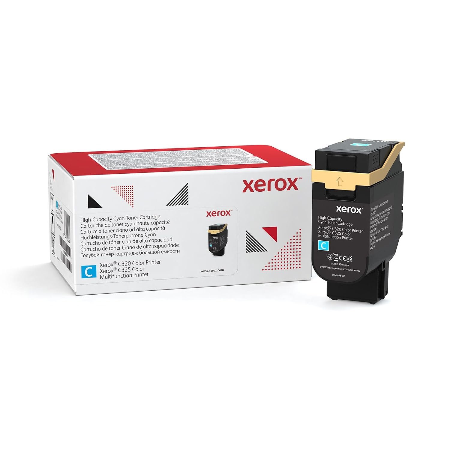Xerox Genuine C320 / C325 Cyan High Capacity Toner Cartridge (5,500 pages) - 006R04828