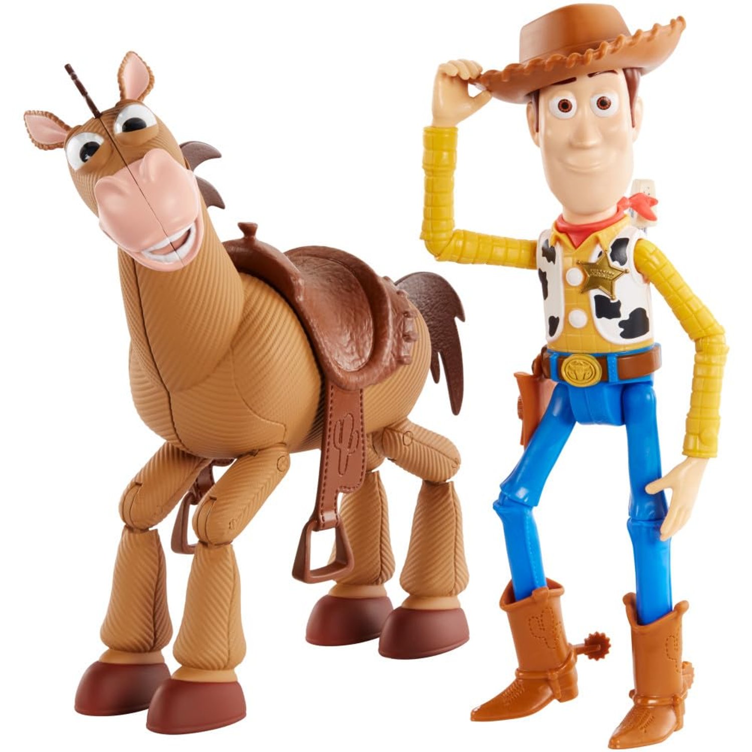 Mattel Disney and Pixar's Toy Story Woody and Bullseye 2-Character Pack, Movie-inspired Relative-Scale for Storytelling Play, GDB91