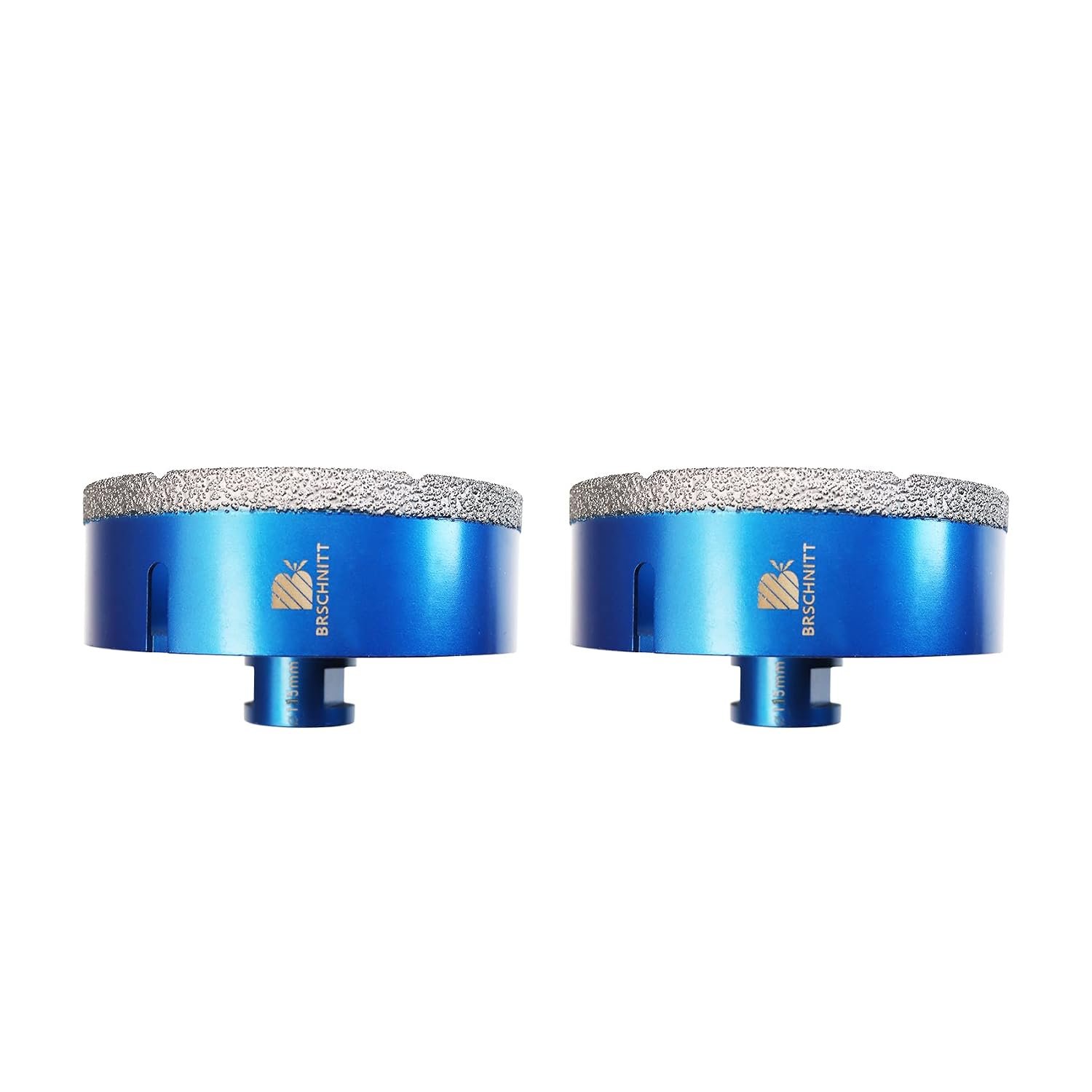 Diamond Drill Bit 115mm,BRSCHNITT 2pcs M14 Vacuum Brazed Diamond Tip Drill Bit for Tile Porcelain Stoneware Ceramic Marble Granite Drilling,Suitable For Angle Grinders