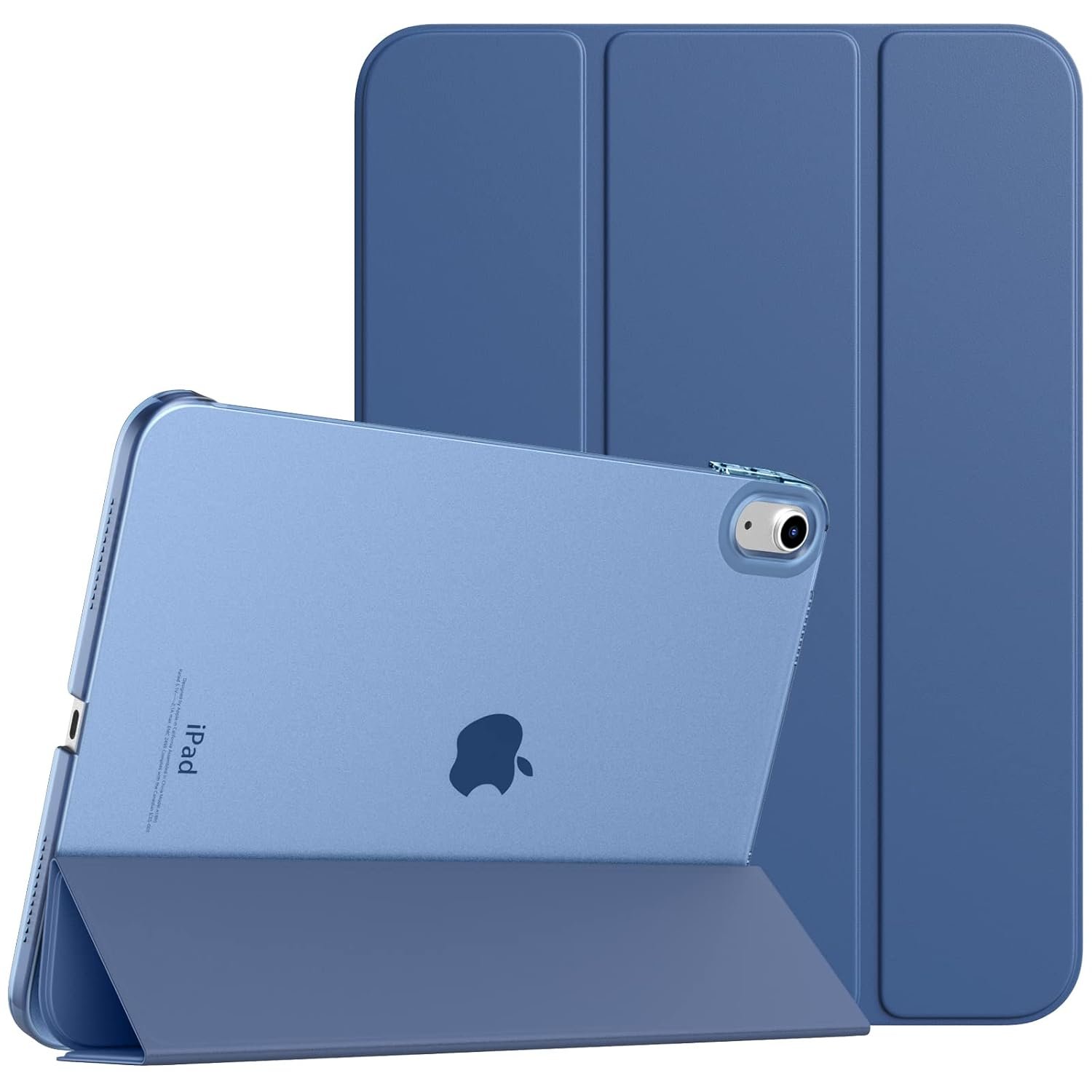 TiMOVO Case for iPad (A16) 11th Generation 11 Inch 2025/iPad 10th Generation 10.9 Inch 2022, Slim Stand Cover with Hard Translucent Back, Support Touch ID, Auto Wake/Sleep, Lilac