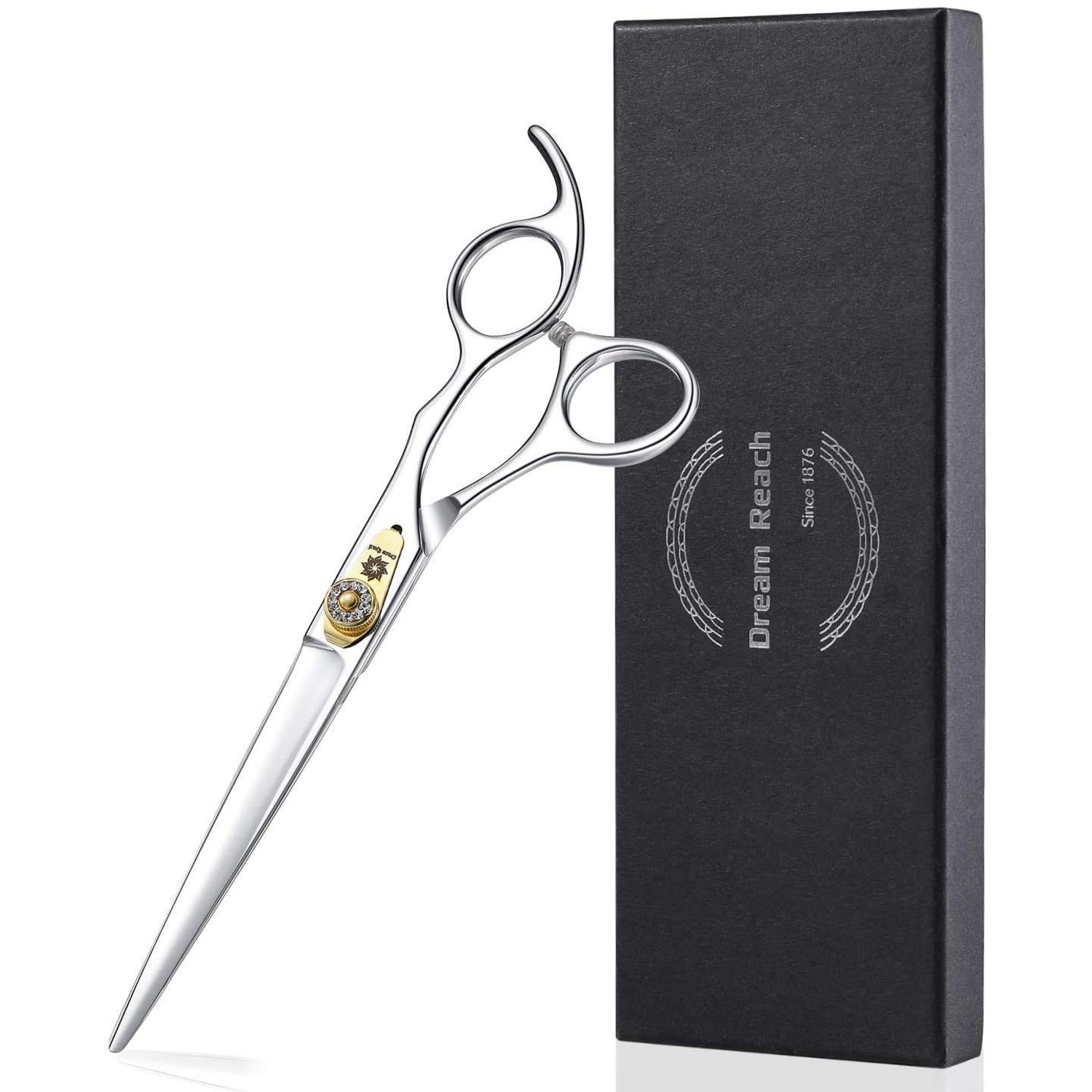Dream Reach Professional 7" Dog Grooming Scissors - JP-440C Stainless Steel Pet Hair Cutting Shears for Trimming
