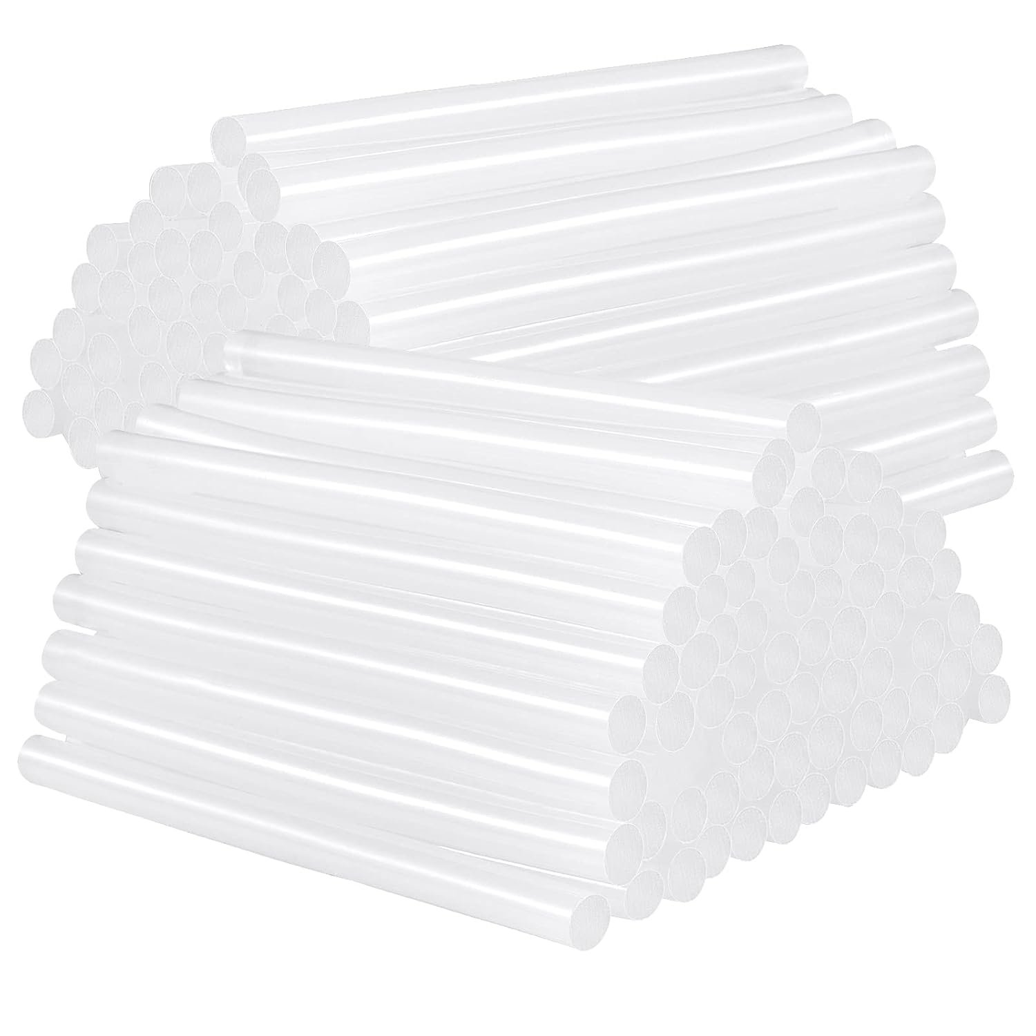 KEILEOHO 500 PCS 7mm x 100mm Hot Glue Gun Sticks, Clear Mini Hot Melt Glue Gun Sticks, Adhesive Glue Sticks for DIY Craft