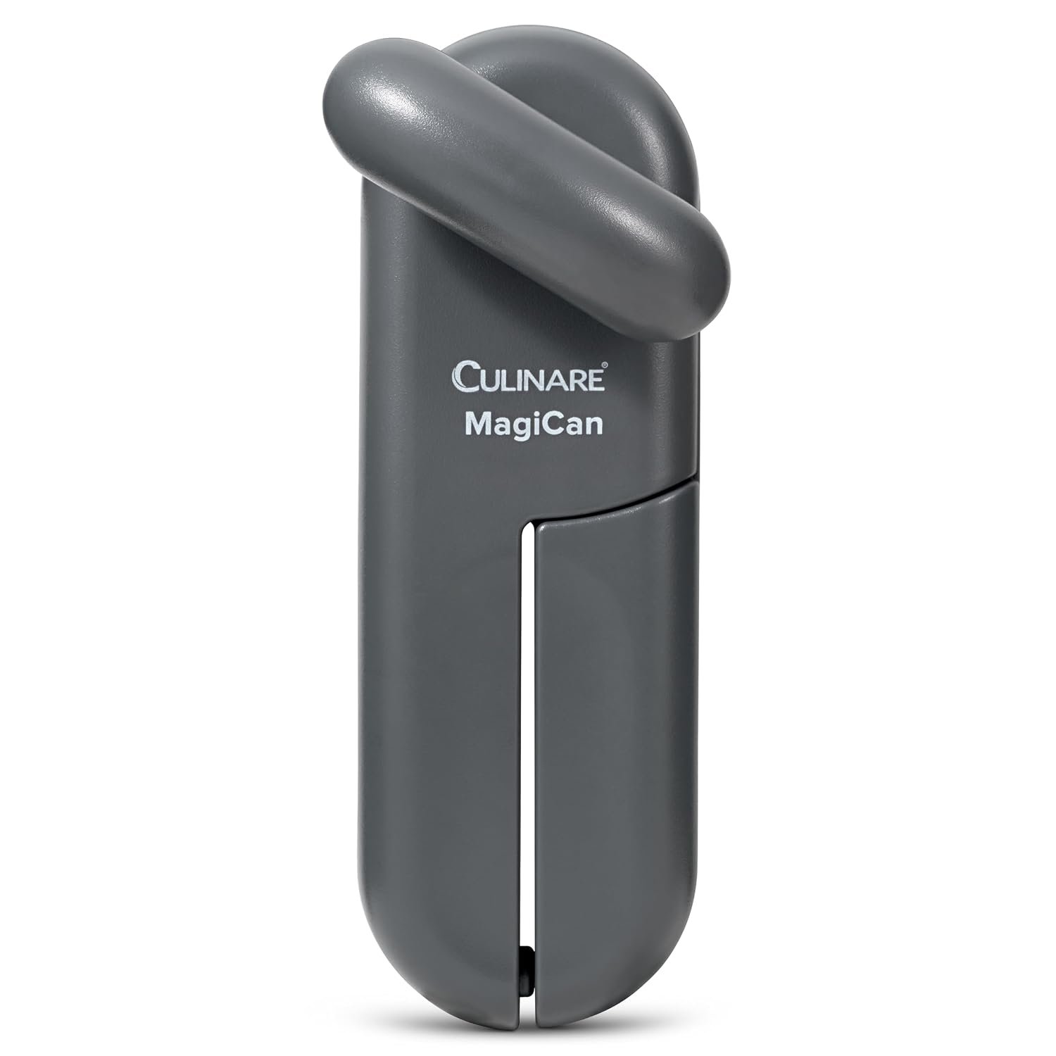 Culinare MagiCan Tin Opener, Grey, Plastic/Stainless Steel, Manual Can Opener, Comfortable Handle for Safety and Ease