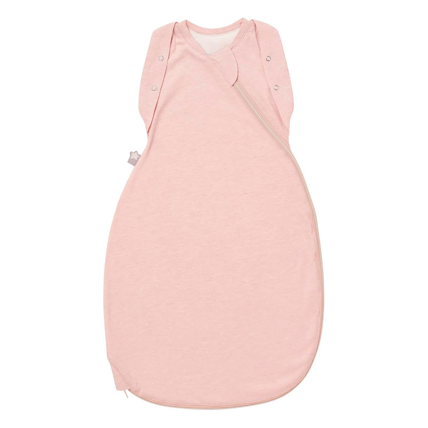 Tommee Tippee Swaddle Bag for Newborns, 0-3m, 1.0 Tog for 20-24°C, Blush Sleeping Bag, Soft Cotton-Rich Fabric, Healthy Hip Development Design, Bottom to Top Zip