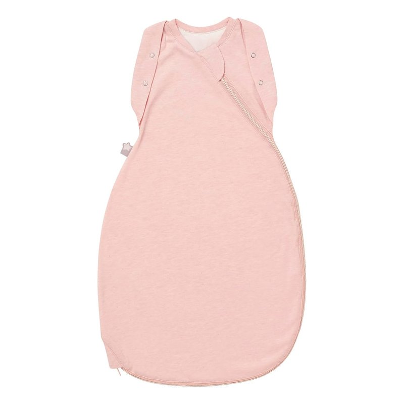 Tommee Tippee Swaddle Bag for Newborns, 0-3m, 1.0 Tog for 20-24°C, Blush Sleeping Bag, Soft Cotton-Rich Fabric, Healthy Hip Development Design, Bottom to Top Zip