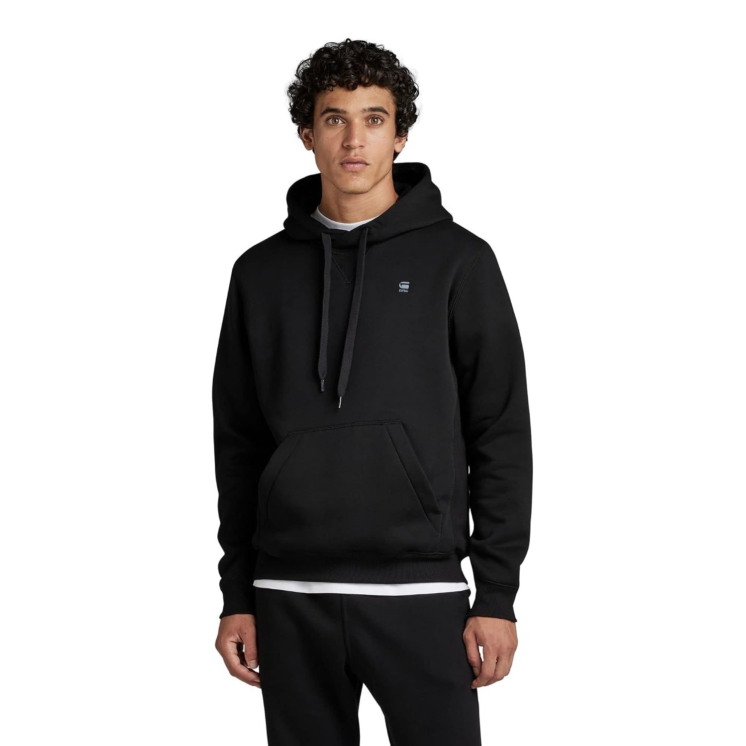G-STAR Men's Premium Core Hoodie Sweater, Black (dk black D16121-C235-6484), L