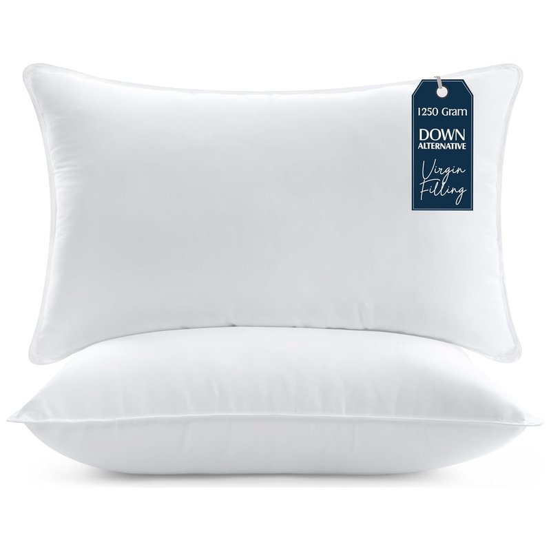 Utopia Bedding Pillows 2 Pack, (Super King Size, White) Hotel Quality Luxury Bed Pillow for Back, Stomach or Side Sleepers