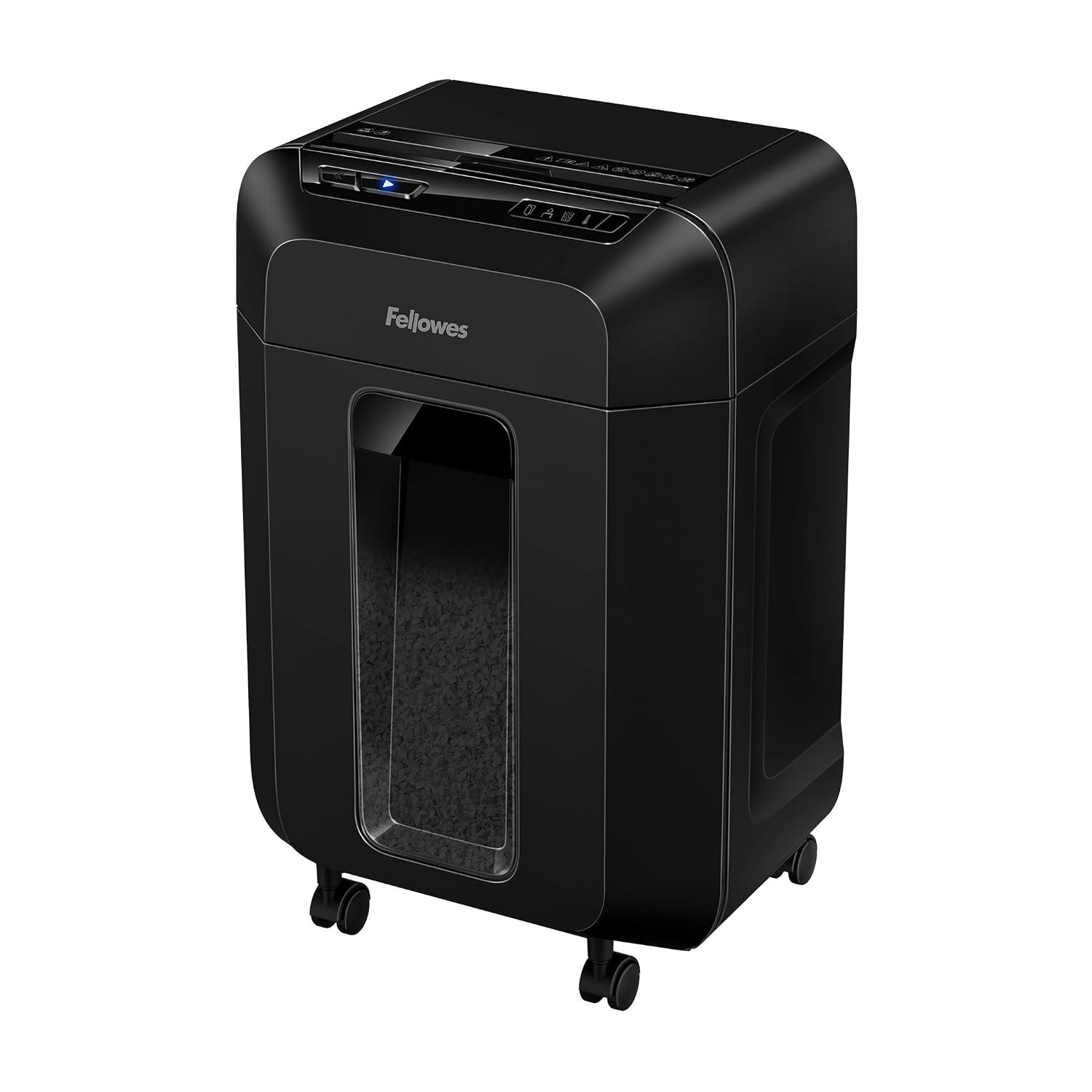 Fellowes Shredder AutoMax 90M – 90-Sheet Auto Feed, 9-Sheet Manual, Mini Cut, P4 Security, Sleep Mode, 17L Bin, Ideal for Home Office, Black