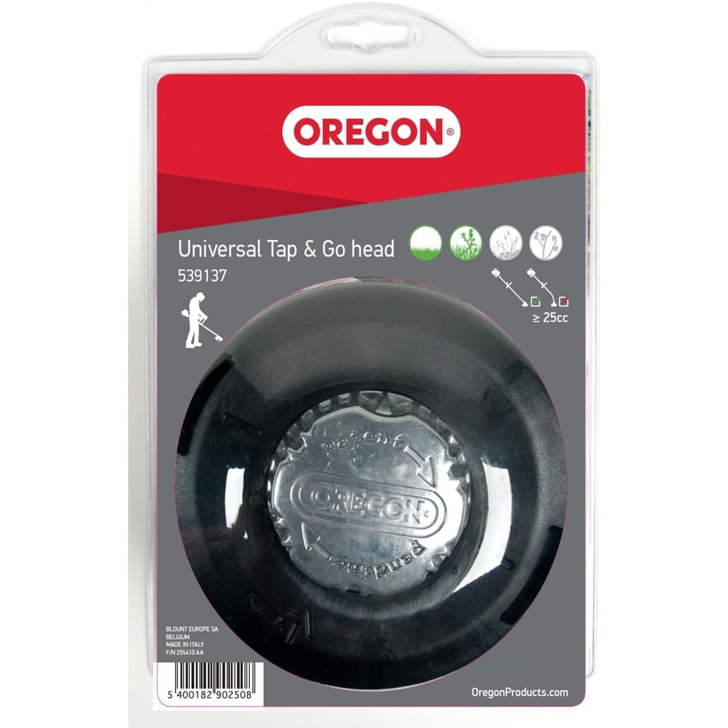 Oregon Boltless Tap and Go Bump Feed 130mm Universal Strimmer Head, Trimmer Head for Grass, Weeds & Thick Vegetation, Fits Most Straight Strimmer Models, such as Stihl, Bosch, Ryobi, Worx and More